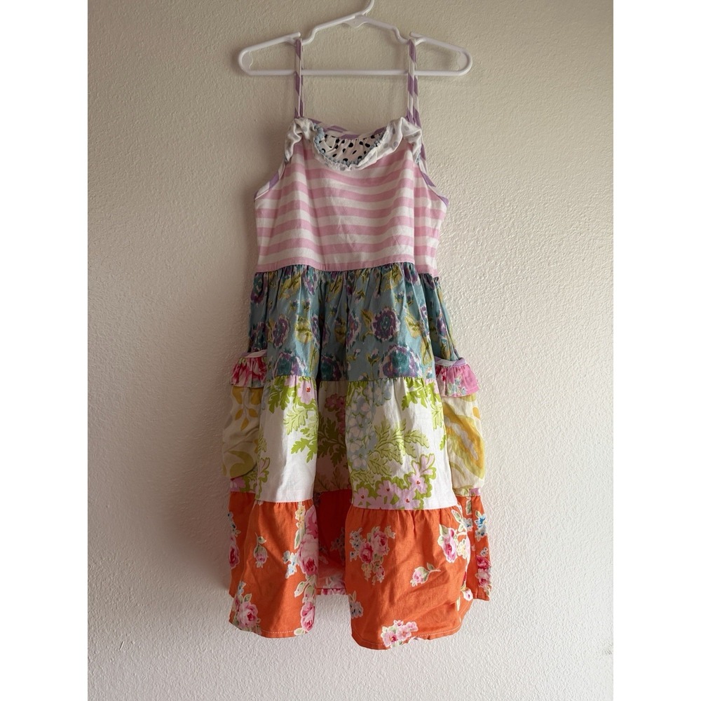 SWEET HONEY boutique Floral Ruffle Dress/Tunic Dress Size 8Y